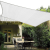 SunGarden Napvitorla - árnyékoló teraszra, négyszög alakú 2x2 m Fehér színben - HDPE anyagból
