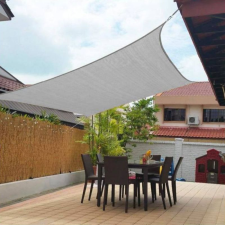 SunGarden Napvitorla - árnyékoló teraszra, négyszög alakú 2x2 m Grafitszürke színben - HDPE anyagból kerti bútor
