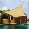SunGarden Napvitorla - árnyékoló teraszra, négyszög alakú 2x3 m Világos Homok színben - HDPE anyagból