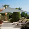 SunGarden Napvitorla - árnyékoló teraszra, négyszög alakú 5x5 m Grafitszürke színben - Prémium HDPE anyagból