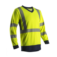  SUNO HI-VIZ SÁRGA HOSSZÚ UJJÚ PÓLÓ_3XL