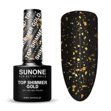 Sunone Top Shimmer Arany Hibrid Körömlakk, 5g lakk zselé