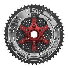 Sunrace CSMX80 11 sebességes fogaskeréksor [fekete-piros, 11-50] kerékpáros kerékpár és kerékpáros felszerelés