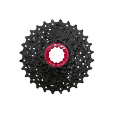 Sunrace CSRX0 10 sebességes fogaskeréksor [fekete-piros, 11-28] kerékpáros kerékpár és kerékpáros felszerelés