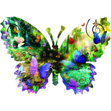 SunsOut 1000 db-os XXL puzzle - Forest Butterfly - Alixandra Mullins (96024) puzzle, kirakós