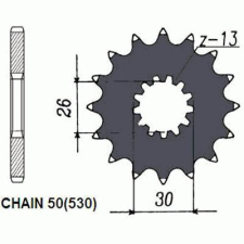 SunStar Első lánckerék SUNF524-19 Sunstar Erőátviteli alkatrész Lánc, lánckerék, láncszett Első lánckerék egyéb motorkerékpár alkatrész