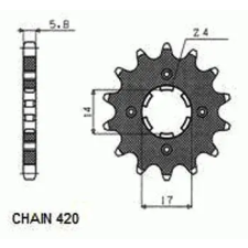 SunStar SUNF102-15 első lánckerék Sunstar Erőátviteli alkatrészek Láncok, lánckerekek, láncszettek Első lánckerekek egyéb motorkerékpár alkatrész
