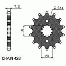 SunStar SUNF206-13 első lánckerék Sunstar Erőátviteli alkatrész Lánc, lánckerék, láncszett Első lánckerék egyéb motorkerékpár alkatrész