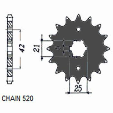 SunStar SUNF315-15 első lánckerék Sunstar Erőátviteli alkatrész Lánc, lánckerék, láncszett Első lánckerék egyéb motorkerékpár alkatrész