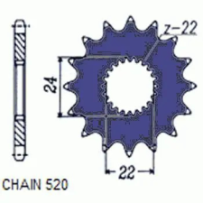 SunStar SUNF375-13 Első lánckerék Sunstar Erőátviteli alkatrészek Láncok, lánckerekek, láncszettek Első lánckerekek egyéb motorkerékpár alkatrész