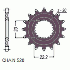 SunStar SUNF388-14 első lánckerék Sunstar Erőátviteli alkatrész Lánc, lánckerék, láncszett Első lánckerék egyéb motorkerékpár alkatrész