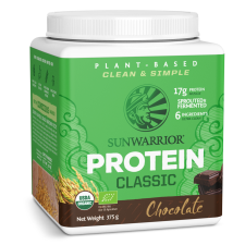 Sunwarrior Classic Protein, csokoládé, 375 g Étrend-kiegészítő vitamin és táplálékkiegészítő