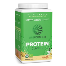 Sunwarrior Classic Protein, vanília, 750 g Étrend-kiegészítő vitamin és táplálékkiegészítő