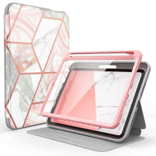 Supcase Apple iPad mini 2021 (mini 6) Supcase Cosmo 360°-os tablet tok, Rózsaszín/Márvány minta tablet tok