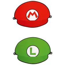  Super Mario Mushroom World Parti kalap 8 db-os party kellék