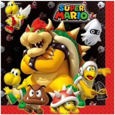 Super Mario Mushroom World szalvéta 20 db-os 33x33 cm party kellék