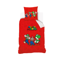 Super Mario Red ágyneműhuzat 140×200cm, 70×90 cm lakástextília