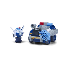 Super Wings Paul figura rendőrségi elfogó járművel (730841) játékfigura