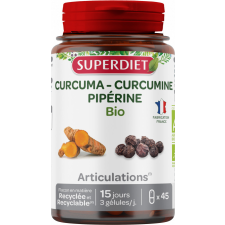  Superdiet Bio Kurkuma Kapszula 45x vitamin és táplálékkiegészítő