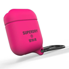 Superdry AirPods Cover vízálló rózsaszín tok fülhallgató, fejhallgató tok