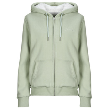 Superdry Pulóverek BORG LINED ZIPHOOD Zöld DE 38 női pulóver, kardigán