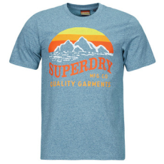 Superdry Rövid ujjú pólók GREAT OUTDOORS RELAXED Kék EU XL