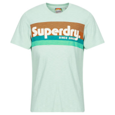 Superdry Rövid ujjú pólók LOGO TERRAIN Zöld EU L