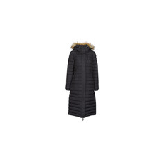 Superdry Steppelt kabátok FUJI HOODED LONGLINE PUFFER Fekete DE 34 női dzseki, kabát