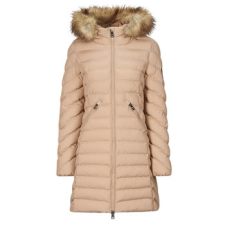 Superdry Steppelt kabátok FUJI HOODED MID FAUSSE FOURRURE Bézs DE 40 női dzseki, kabát