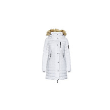 Superdry Steppelt kabátok FUJI HOODED MID LENGTH PUFFER Fehér DE 34 női dzseki, kabát