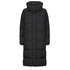 Superdry Steppelt kabátok LONGLINE HOODED PUFFER COAT Fekete DE 40 női dzseki, kabát