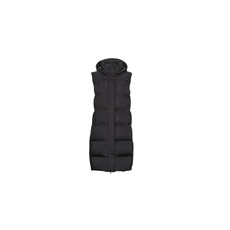 Superdry Steppelt kabátok LONGLINE HOODED PUFFER GILET Fekete DE 40