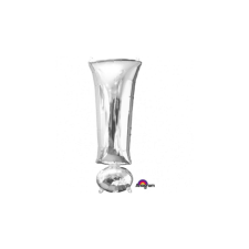SuperShape - ezüst színű ! szimbólum fólia lufi party kellék