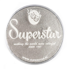 Superstar BV Superstar arcfesték 45g - Ezüst gyöngyház /Silver shimmer 056/ csillámtetoválás