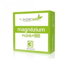Superwell MAGNÉZIUM-CINK-B6 KAPSZULA (36db) vitamin és táplálékkiegészítő
