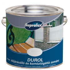 Supralux DUROL IDŐJÁRÁSÁLLÓ ÉS KORRÓZIÓGÁTLÓ ZOMÁNCFESTÉK 1L FEHÉR akrilfesték