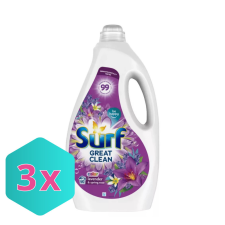  Surf Lavender &amp; Spring Rose folyékony mosószer 3L KARTON - 3 db tisztító- és takarítószer, higiénia
