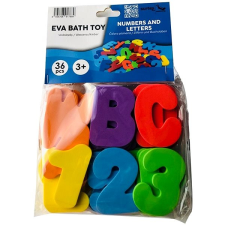 SURTEP fürdőmatricák, számok és betűk, 36 db fürdőszobai játék