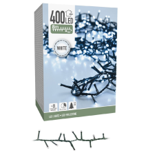 Sűrű fényfüzér 400 LED-es időzítős programos adapterrel hideg dekorációs kellék