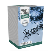  Sűrű fényfüzér 768 LED-es időzítős programos adapteres hideg dekorációs kellék