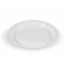  Süteményes tányér, mûanyag, fehér, E56 tányér és evőeszköz