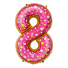  Süti mintás 8-as Cookie szám fólia lufi 78 cm