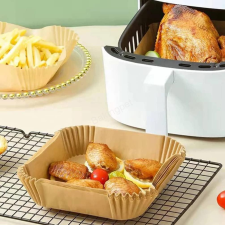 Sütőpapír forró levegős sütőhöz 16 cm 100db szögletes sütés és főzés