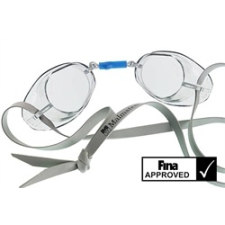  Svéd úszószemüveg sima átlátszó - clear, FINA jóváhagyott versenyszemüveg, Malmsten úszófelszerelés