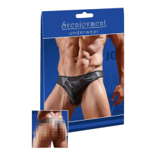 Svenjoyment Fényes férfi tanga áttetsző betéttel (fekete) boxer, férfi alsó