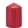  Sviečka MagicHome Vianoce, 7x10 cm, valcová, červená, metalický efekt
