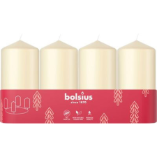 Sviečky Bolsius Pillar Advent, Vianočná, krémové, 48/100 mm, bal. 4 ks karácsonyi dekoráció