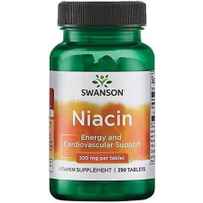 SW Niacin B3 vitamin 100mg 250 tabletta Swanson vitamin és táplálékkiegészítő
