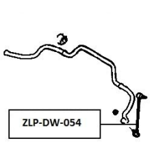 SWAG stabilizátor rúd gömbfej 285mm,első tengely jobb,anyával autóalkatrész