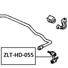 SWAG stabilizátor rúd gömbfej 89mm,acél,hátsó tengely bal,anyával autóalkatrész